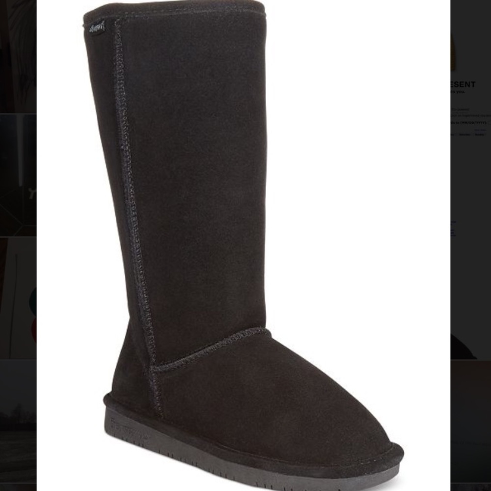 Black BearPaw boots in Emma: Tall
